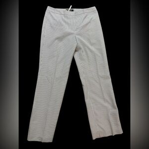 NWT Le Suit Separates Women’s White/Gray Stripped Dress Pants-size 12